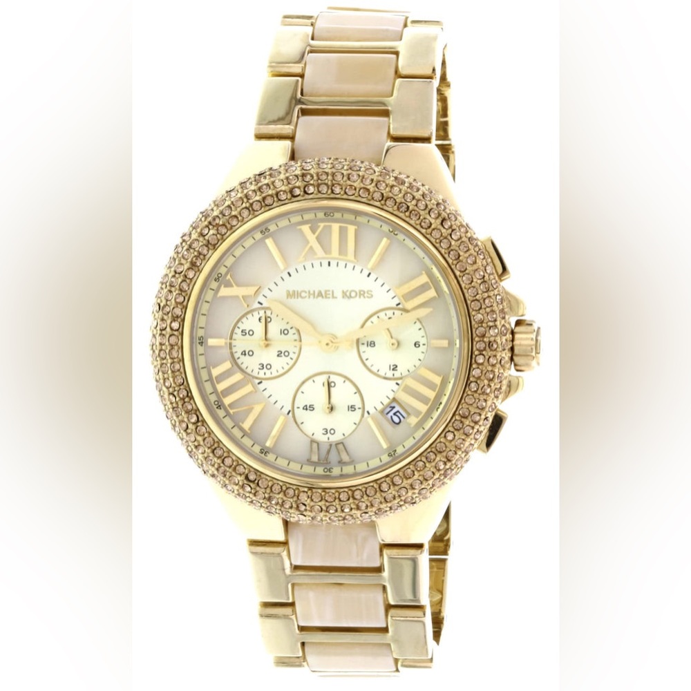 Michael Kors Camille Gold Dial Gold Steel Strap Watch for Women - MK5902 - Picture 2 of 11